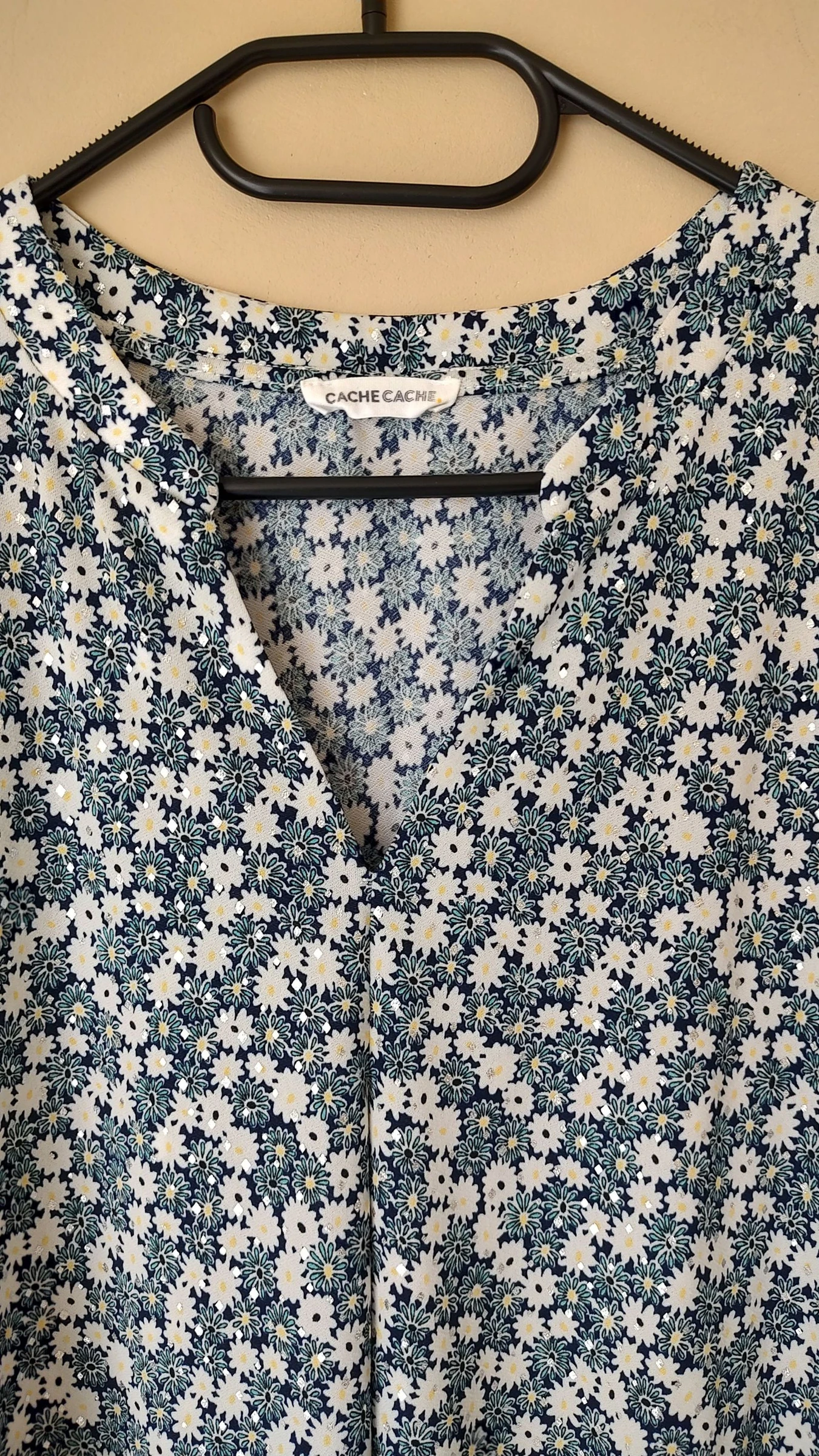 Blusa fluida con cuello en V y estampado floral - 38/M - Cache cache – photo 3